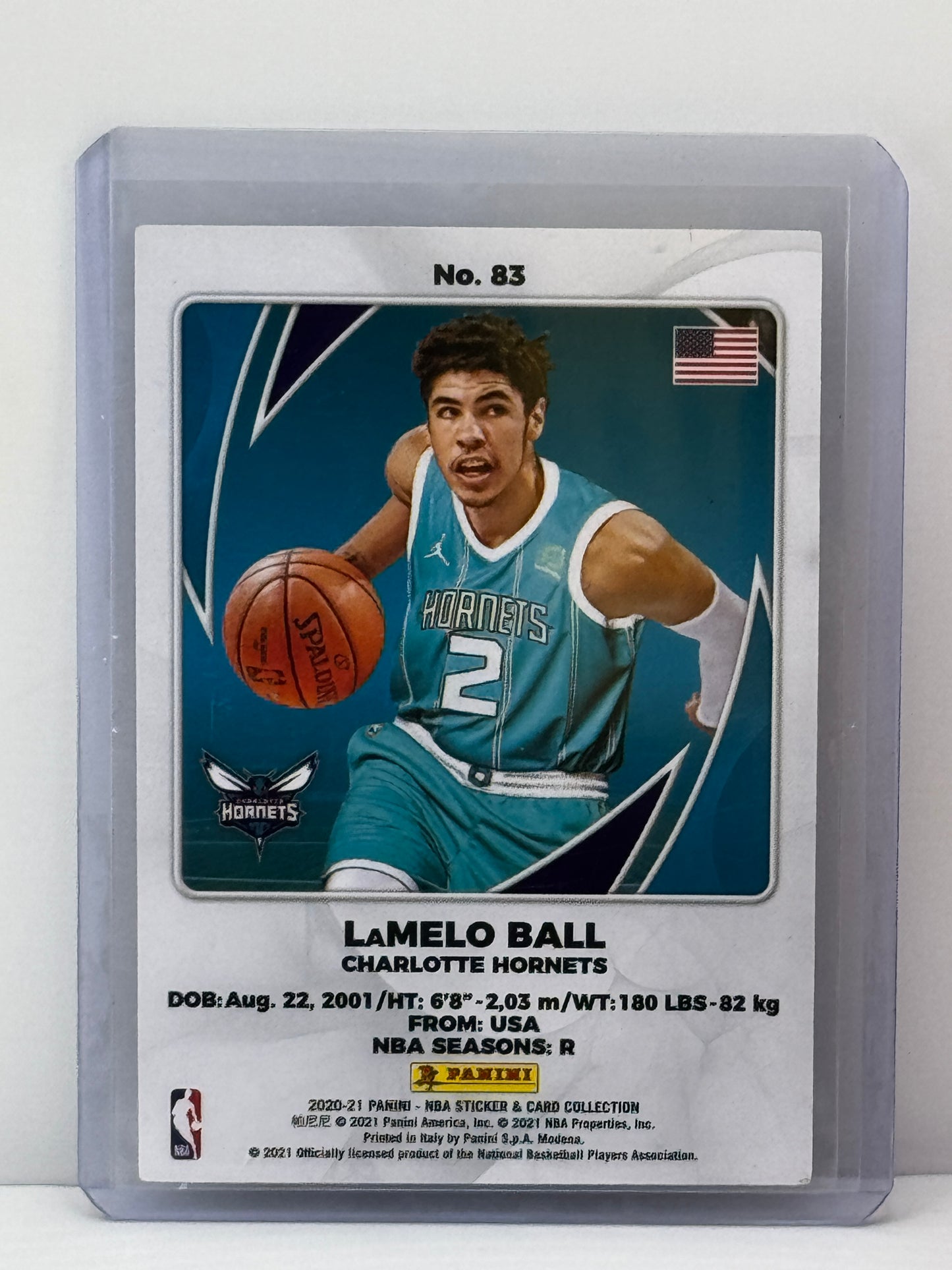 2020-21 Panini NBA Sticker & Card Collection #83 Lamelo Ball RC
