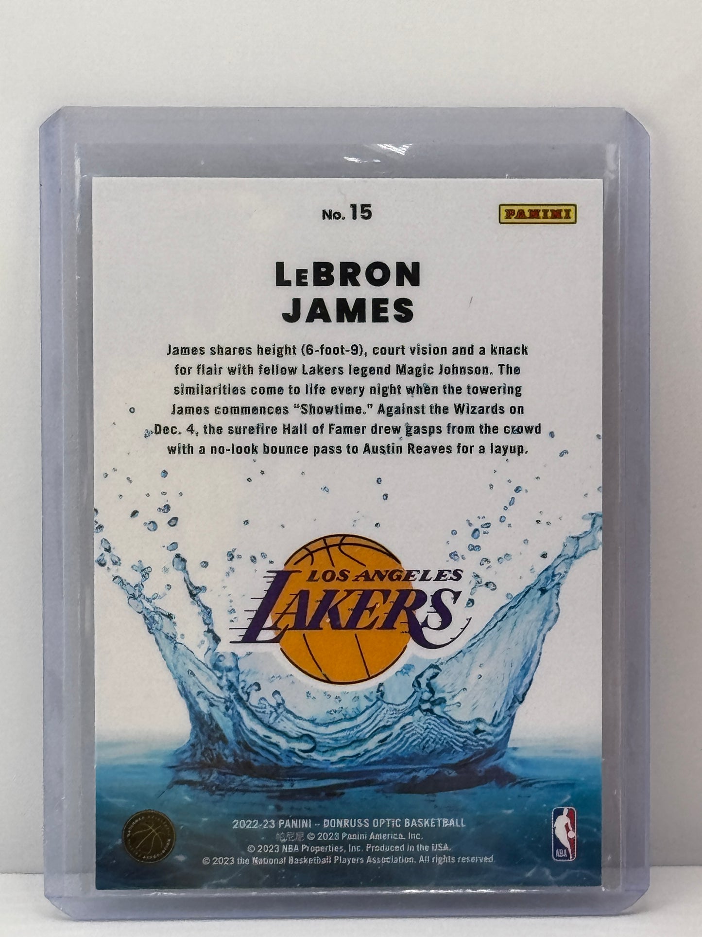 2022-23 Donruss Optic #15 Lebron James Splash