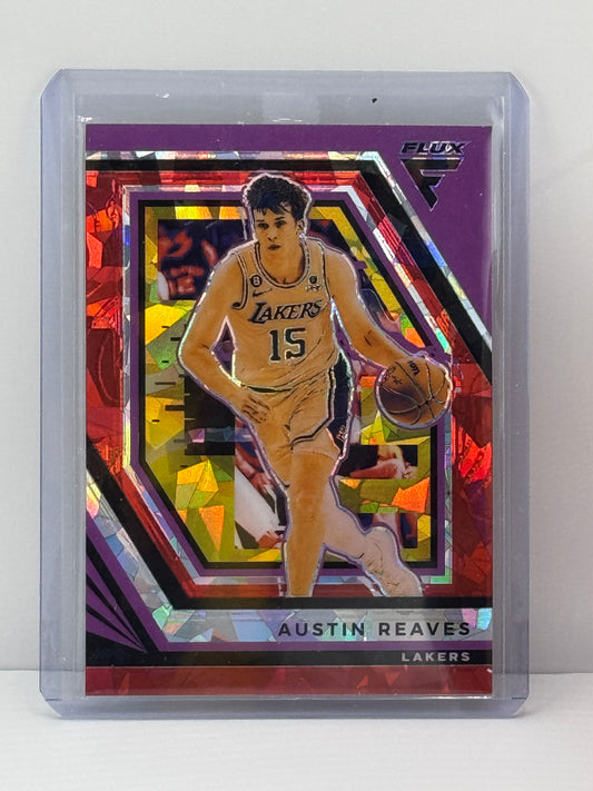 Austin Reaves Flux n.° 200 2022-23, hielo agrietado rosa