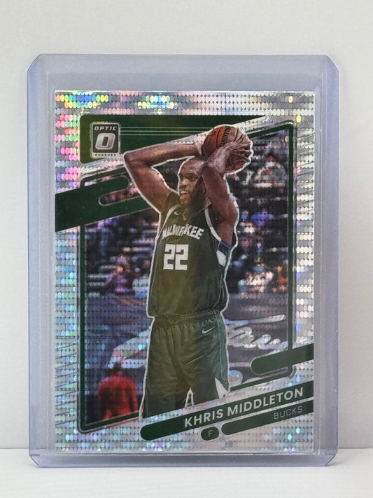 2021-22 Donruss Optic #143 Chris Middleton Plata Pulsar Prizm
