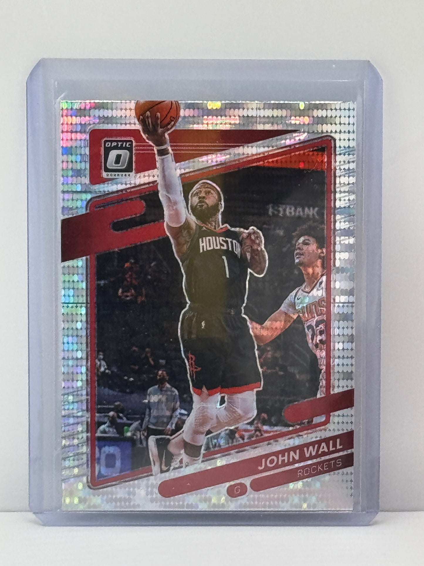 2021-22 Donruss Optic #117 John Wall Silver Pulsar Prizm