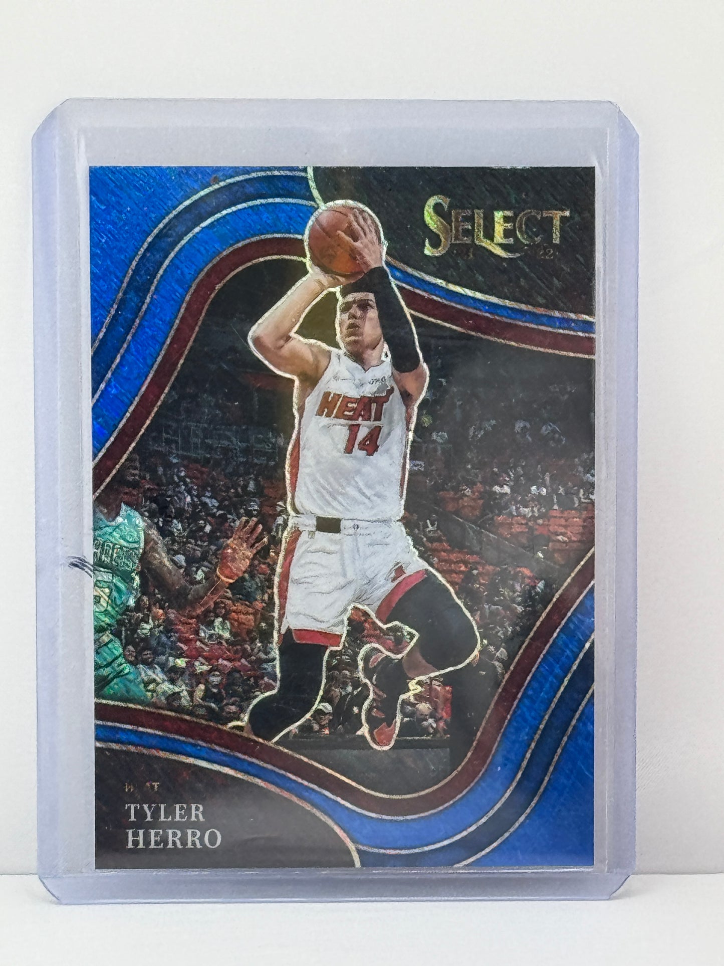 2021-22 Select #225 Tyler Herro Courtside Blue Shimmer