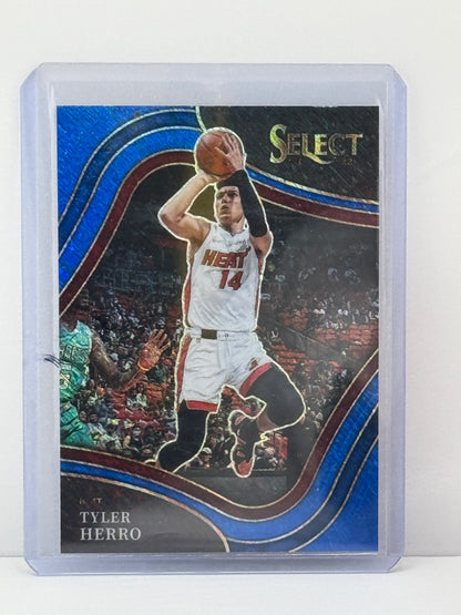 2021-22 Select #225 Tyler Herro Courtside Blue Shimmer