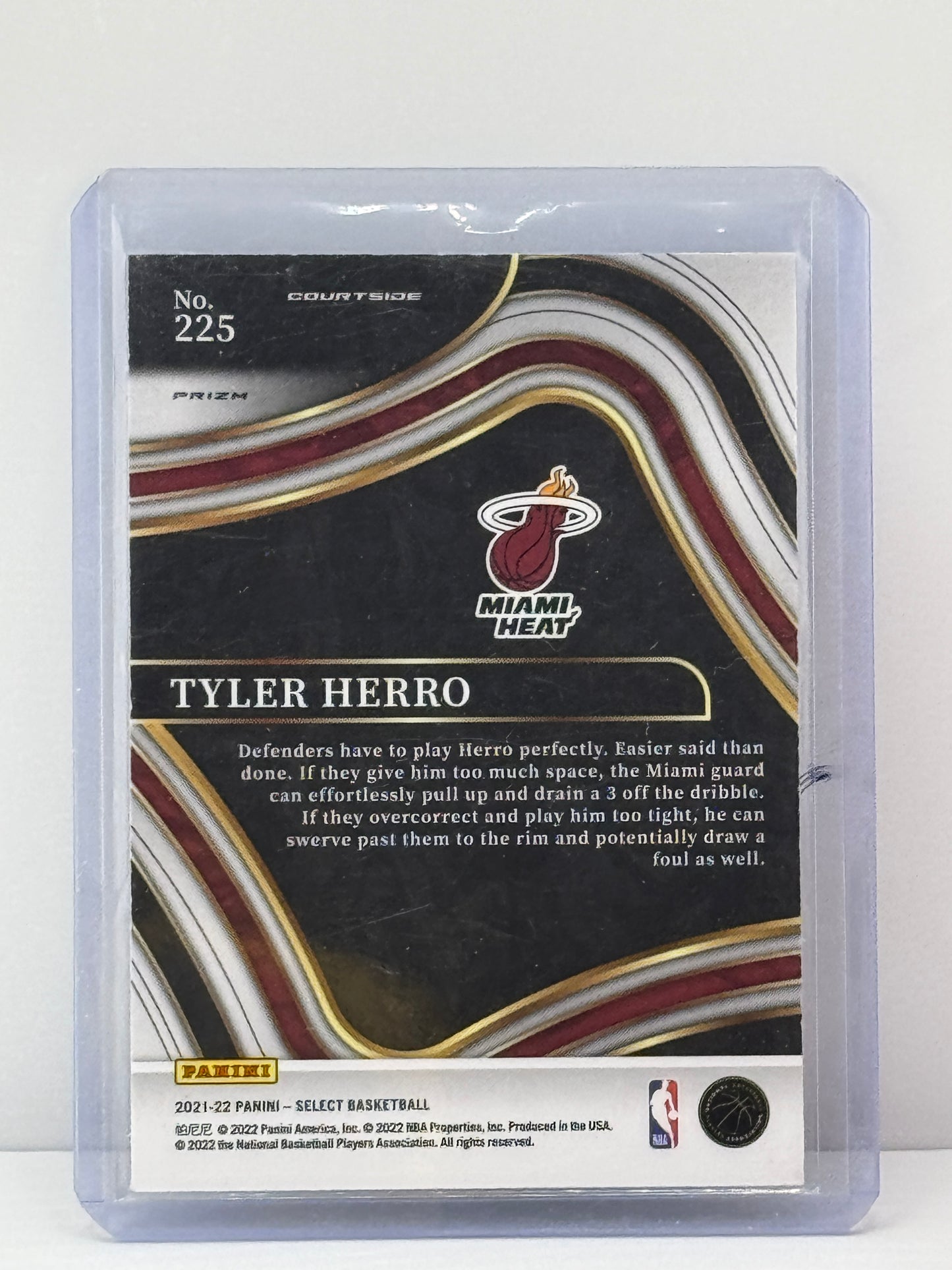 2021-22 Select #225 Tyler Herro Courtside Blue Shimmer