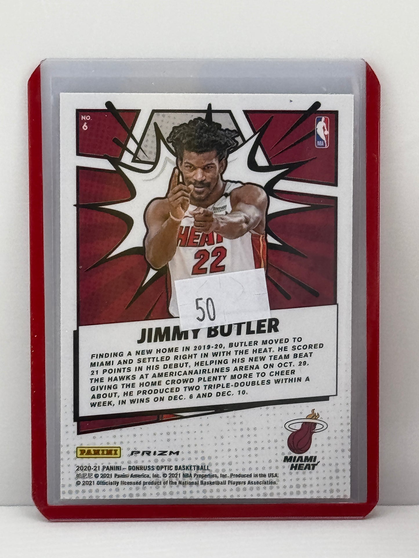 2021-22 Donruss Optic #6 Jimmy Butler My House Silver Holo Prizm