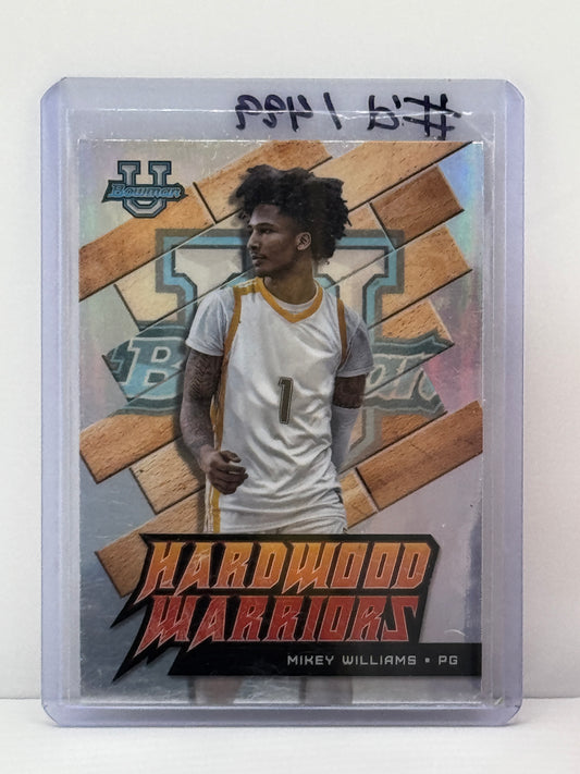 2023 Bowman U #HW-29 Mikey Williams Guerreros de madera dura