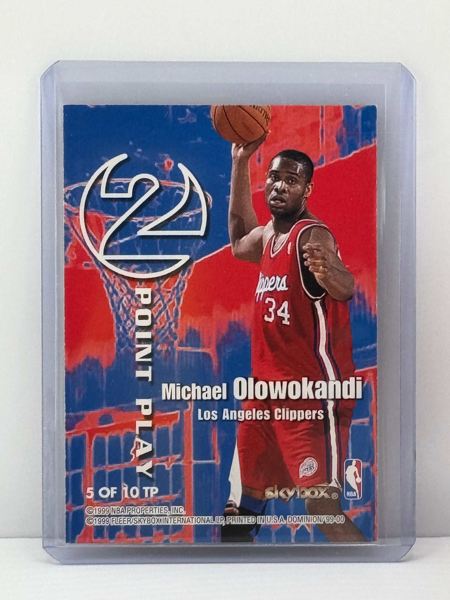 1999 Skybox Dominion 2 Point Play Shaquille Oneal Michael Olowokandi