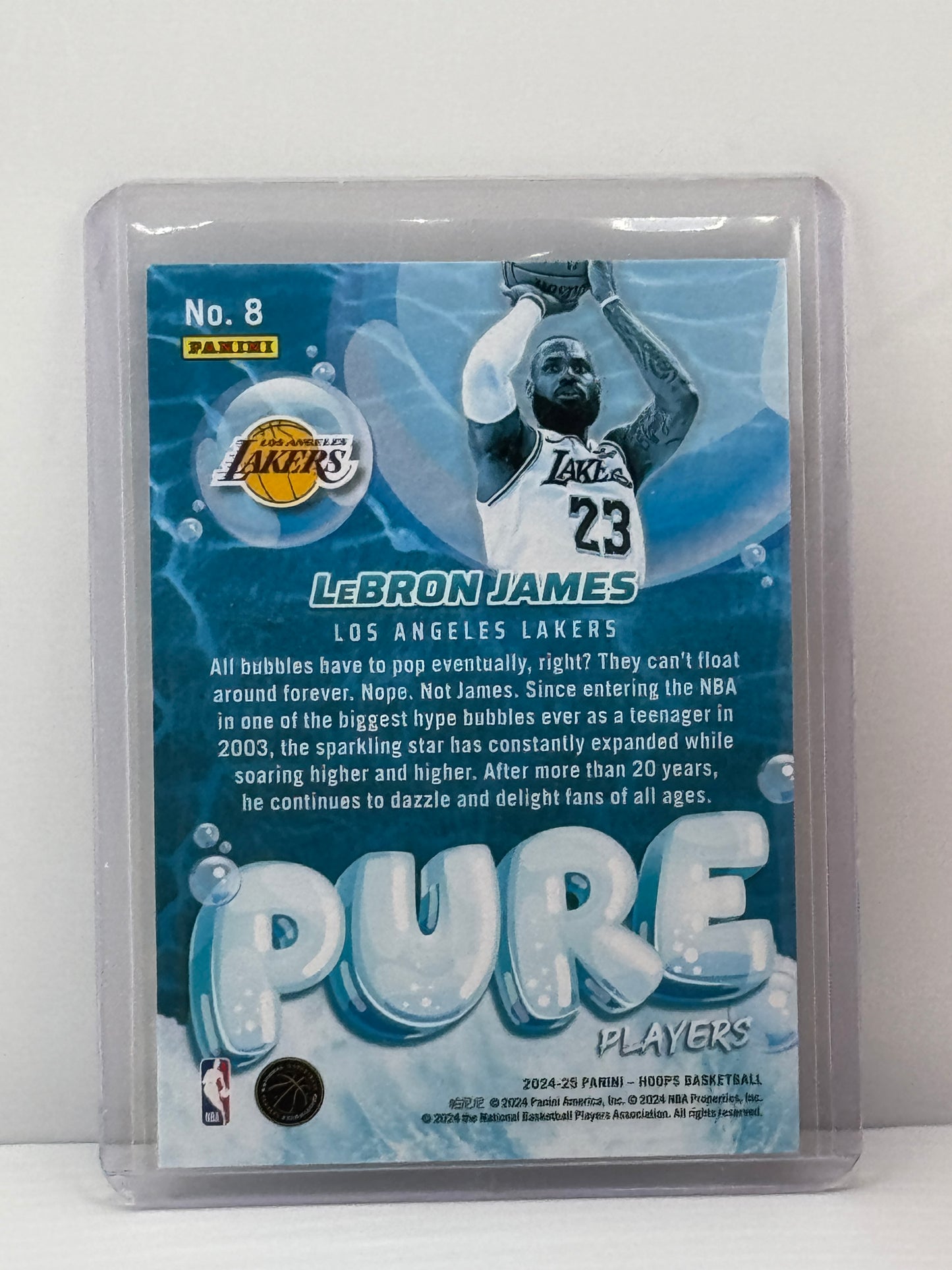 2024-25 Panini Hoops #8 Lebron James Pure Players
