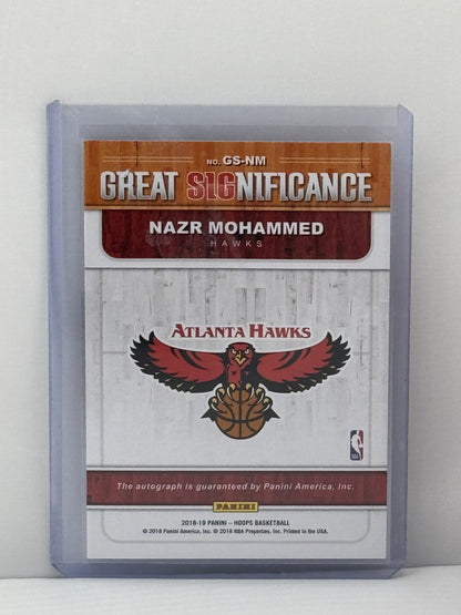 2018-19 Panini Hoops #GS-NM Nazr Mohammed Great SIGnificance