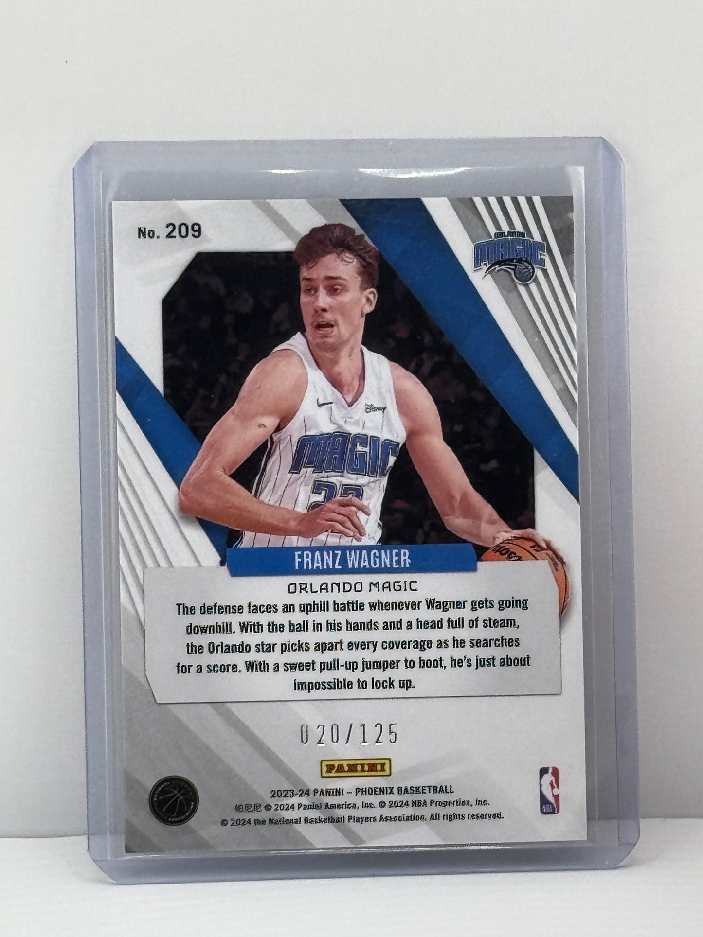 2023-24 Panini Phoenix #209 Franz Wagner Seismic 20/125