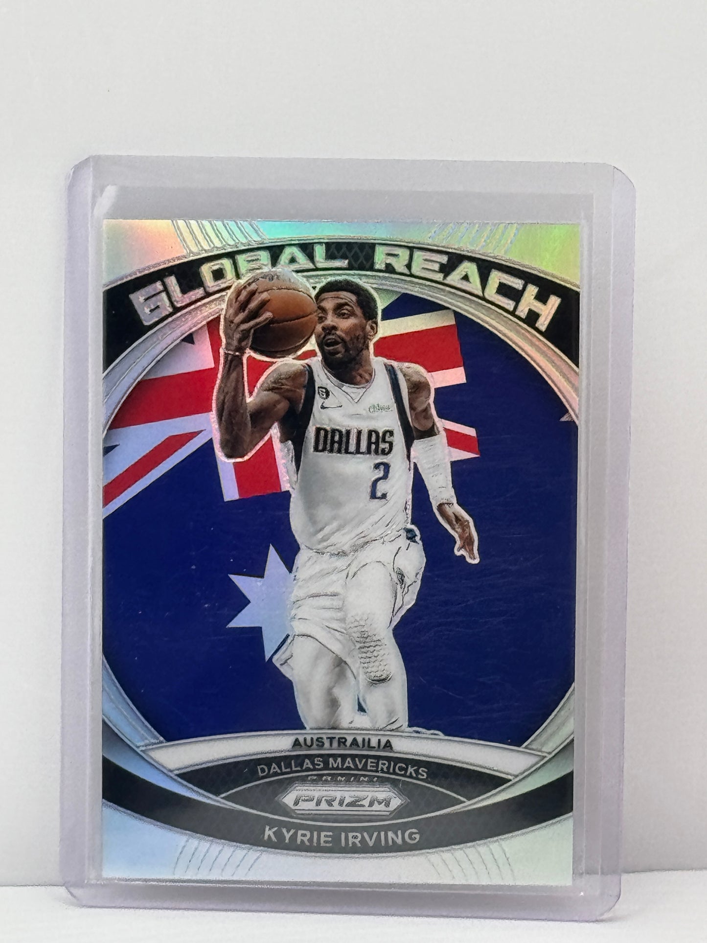 2023-24 Prizm #7 Kyrie Irving Global Reach Silver
