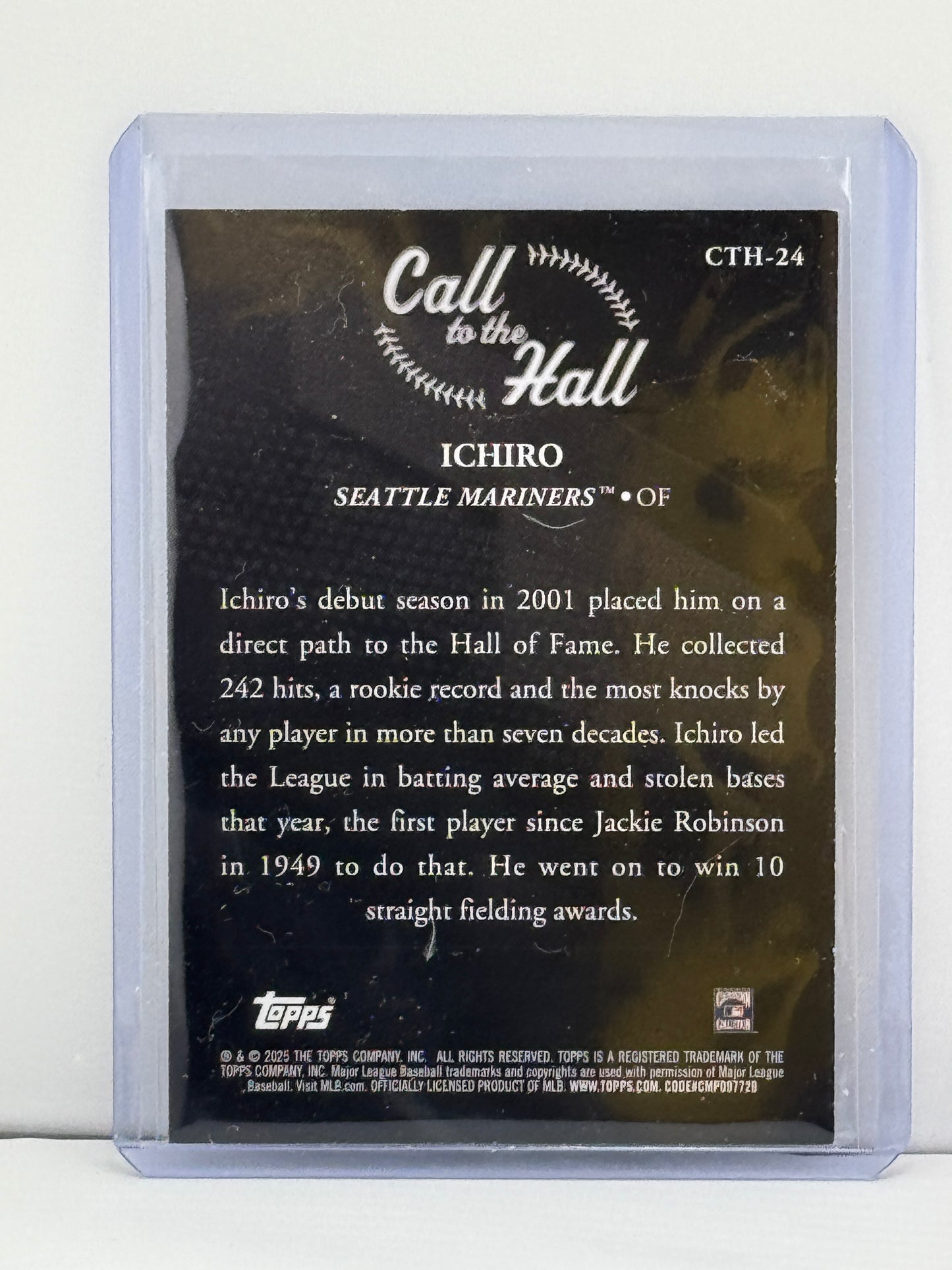 2025 Topps #CTH-24 Ichiro Call to the Hall