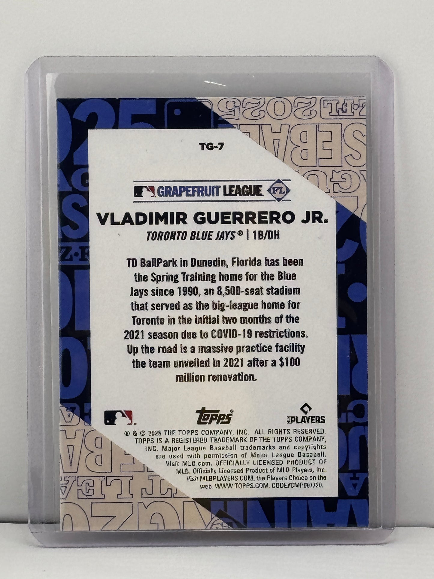2025 Topps #TG-7 Vladimir Guerrero Jr. Grapefruit League