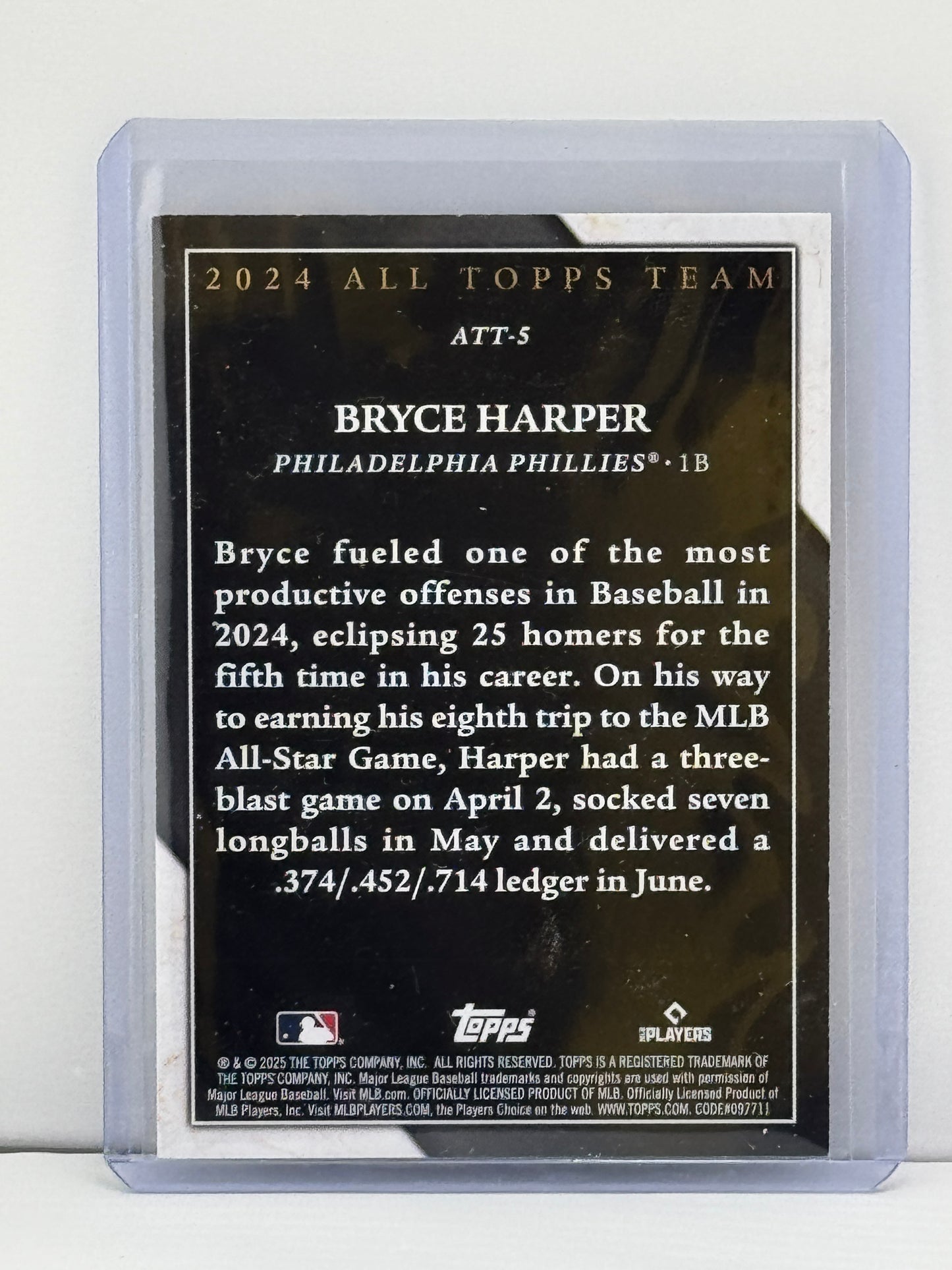 2025 Topps #ATT-5 Bryce Harper All Topps Team