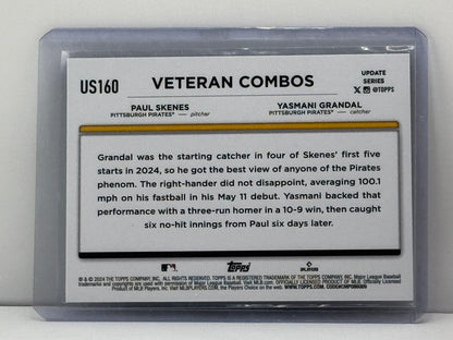 2024 Topps #US160 Paul Skenes Asmani Grandal Veteran Combos