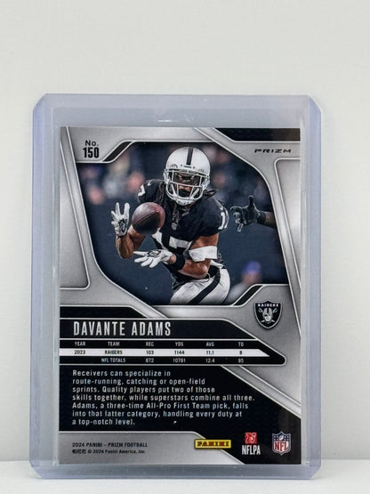 2024 Prizm #150 Davante Adams Neon Green Pulsar Prizm