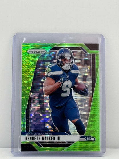 2024 Prizm #260 Kenneth Walker III Neon Green Pulsar Prizm
