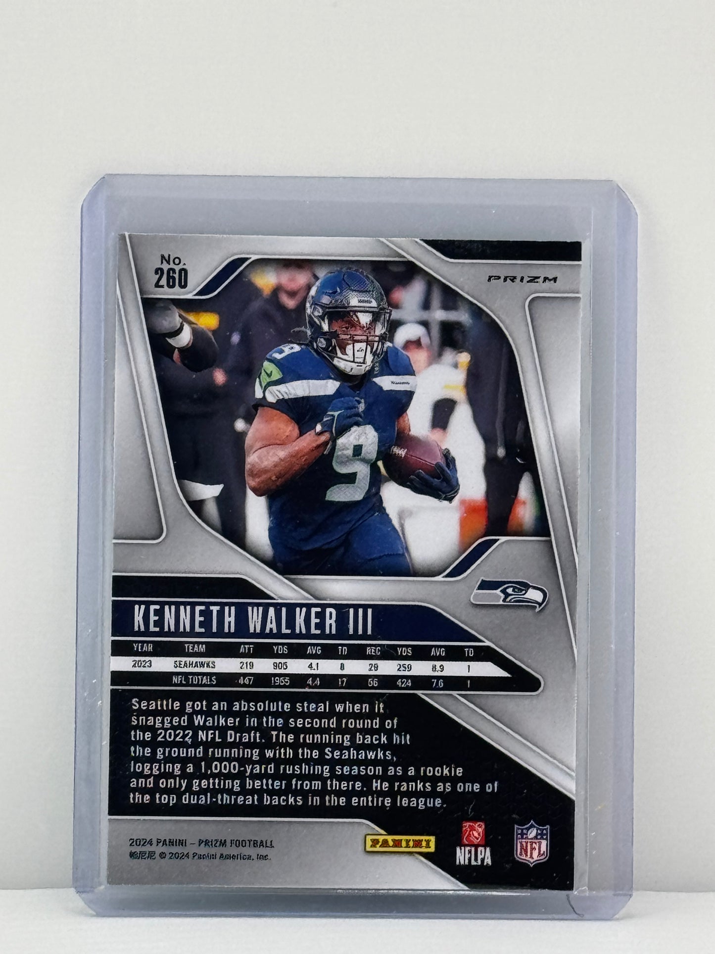 2024 Prizm #260 Kenneth Walker III Neon Green Pulsar Prizm