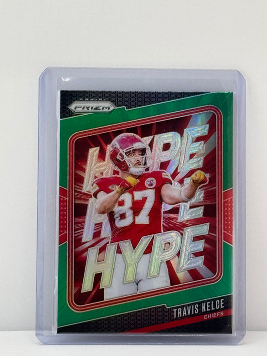 2024 Prizm #7 Travis Kelce Hype Green Prizm Kansas City Chiefs
