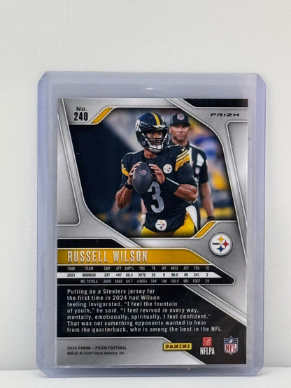 2024 Prizm #240 Russell Wilson Red White Blue Prizm