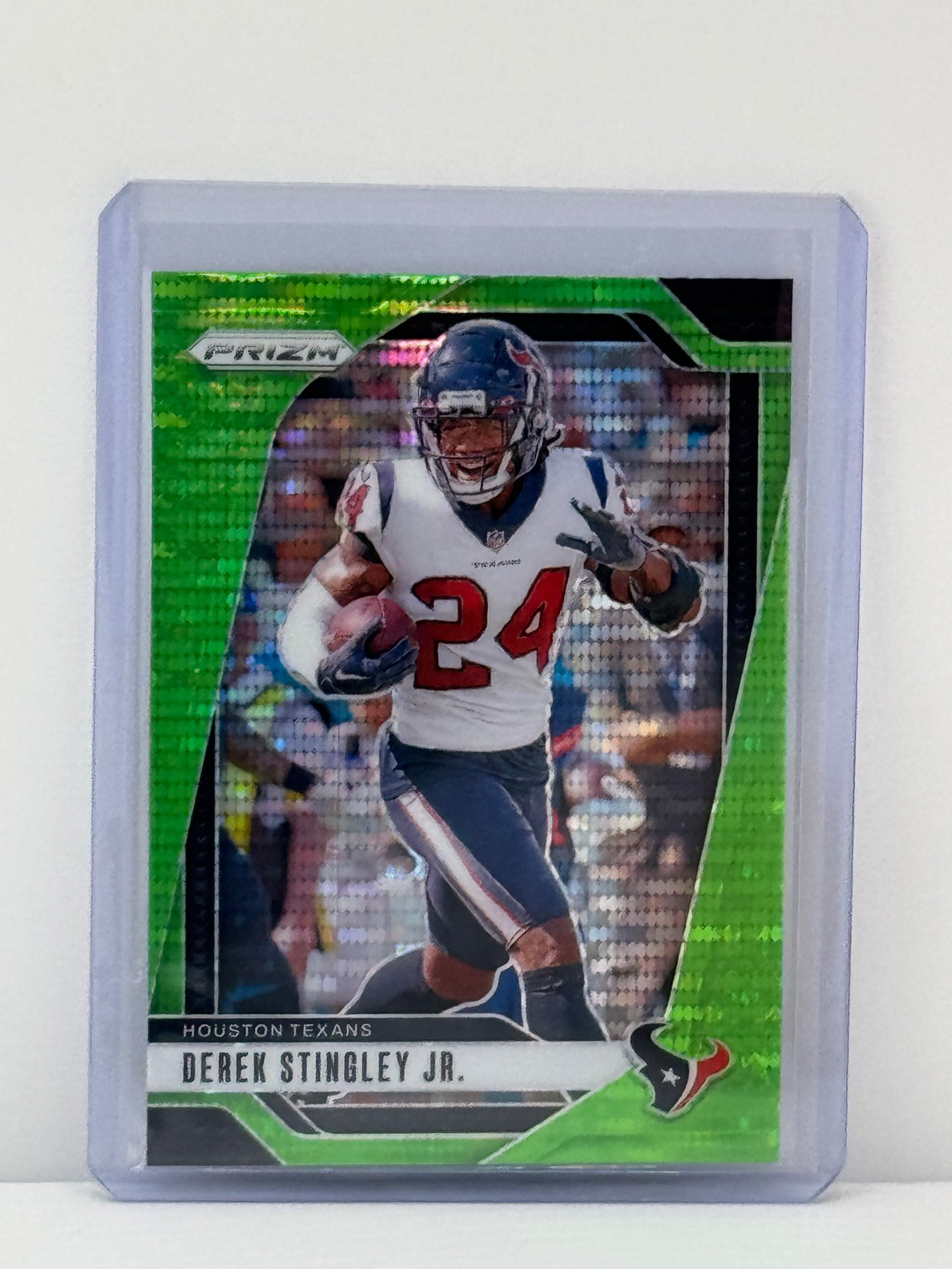 2024 Prizm #119 Derek Stingley Jr. Neon Green Pulsar Prizm