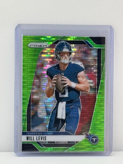 2024 Prizm #277 Will Levis Neon Green Pulsar Prizm