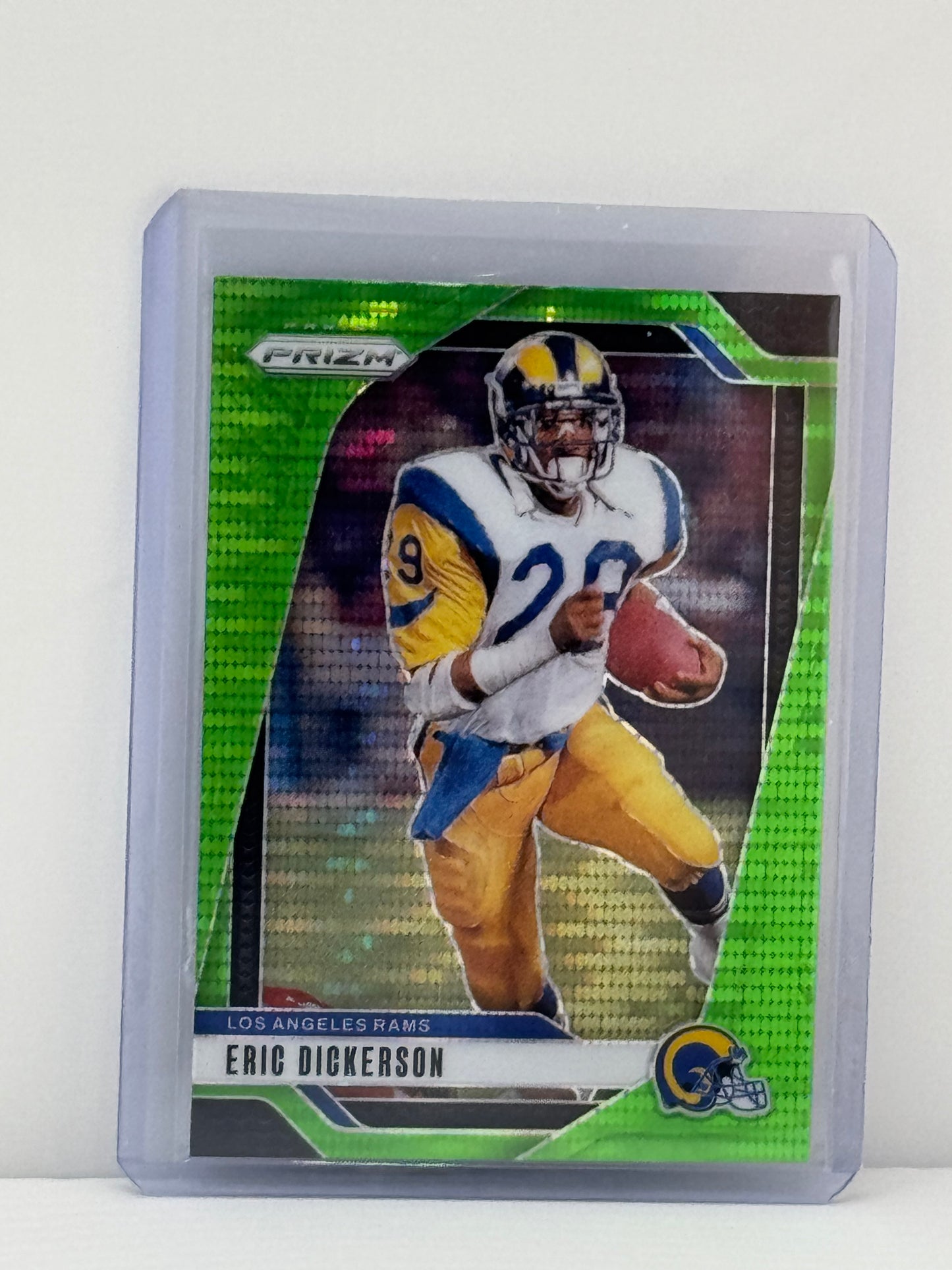 2024 Prizm #173 Eric Dickerson Neon Green Pulsar Prizm