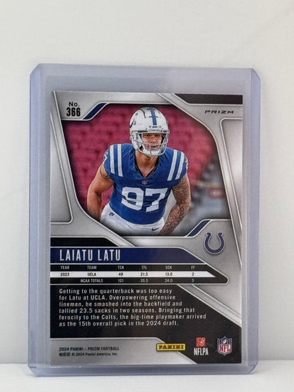 2024 Prizm #366 Laiatu Latu Silver Prizm