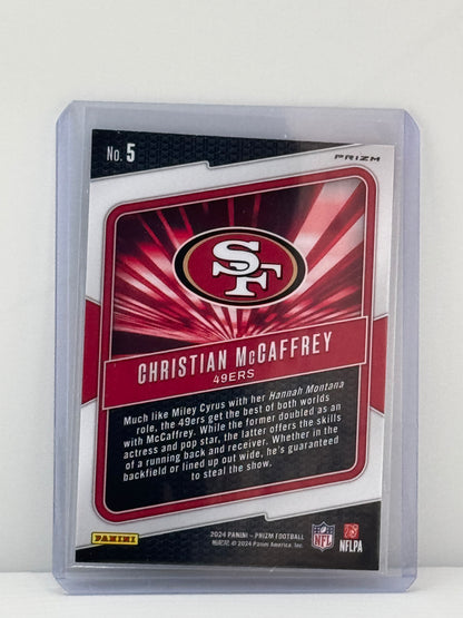 2024 Prizm #5 Christian McCaffrey Hype Green Wave Prizm