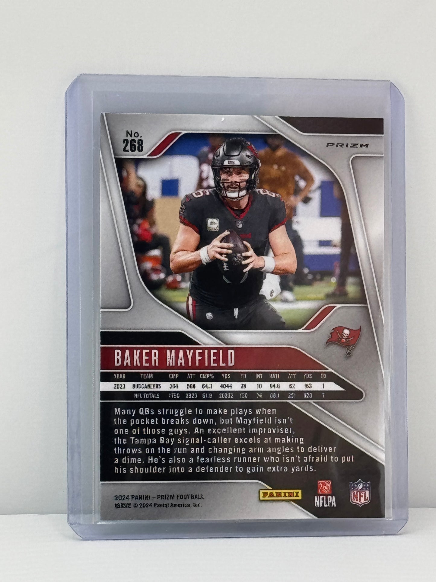 2024 Prizm #268 Baker Mayfield Neon Green Pulsar Prizm