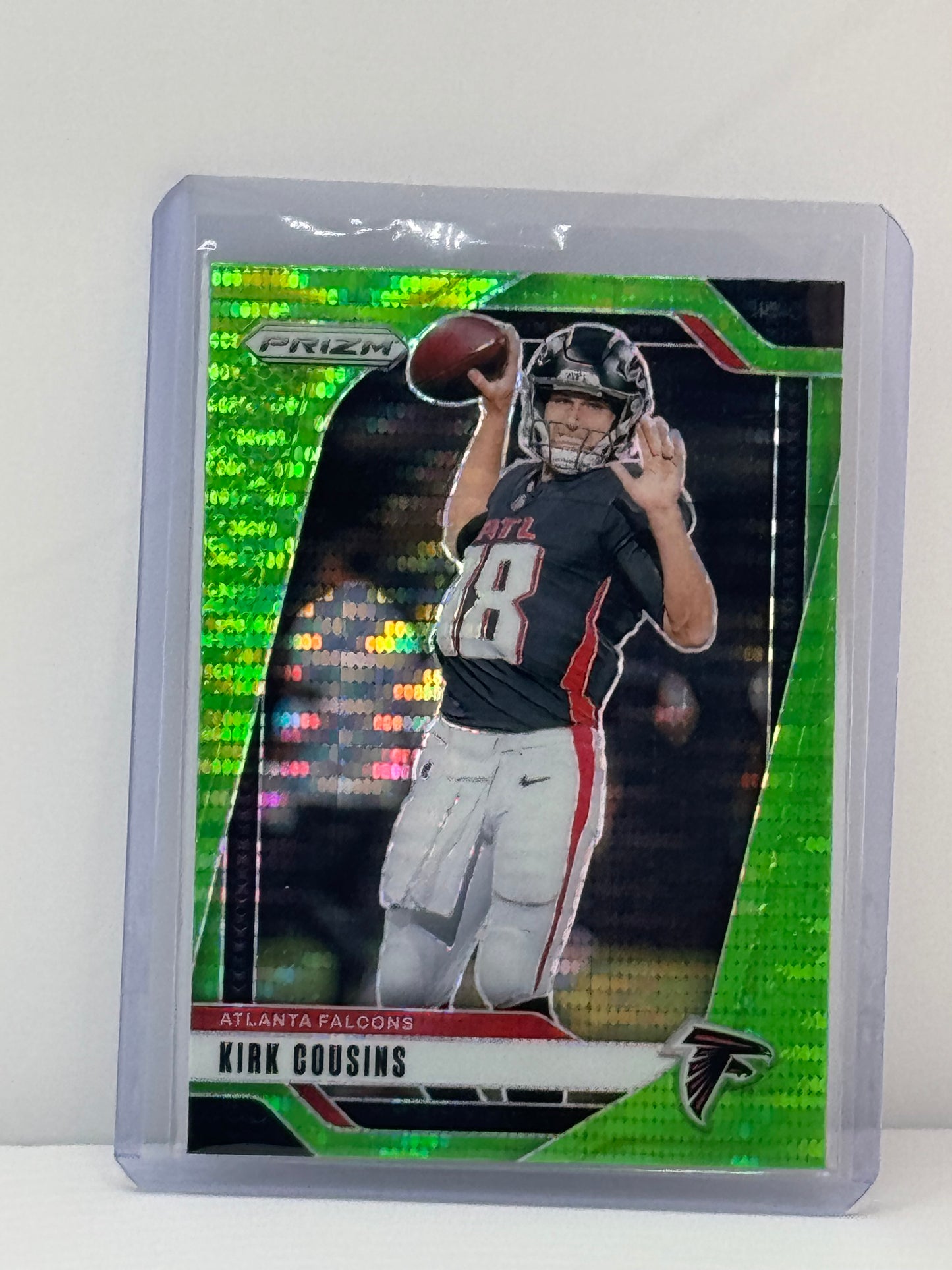 2024 Prizm #10 Kirk Cousins Neon Green Pulsar Prizm