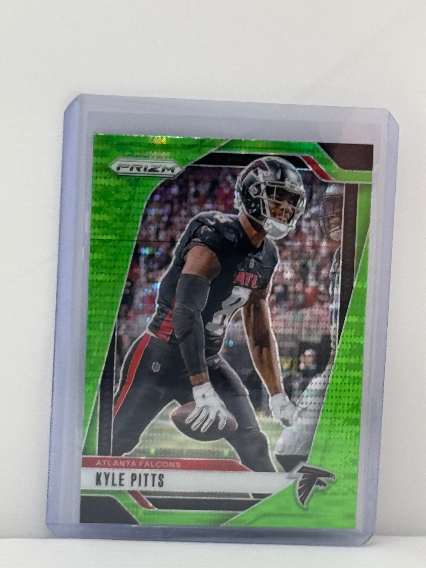 2024 Prizm #13 Kyle Pitts Neon Green Pulsar Prizm
