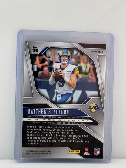 2024 Prizm #166 Matthew Stafford Neon Green Pulsar Prizm