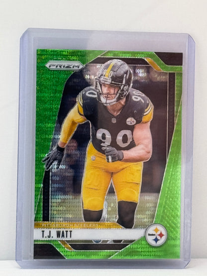 2024 Prizm #245 TJ Watt Neon Green Pulsar Prizm