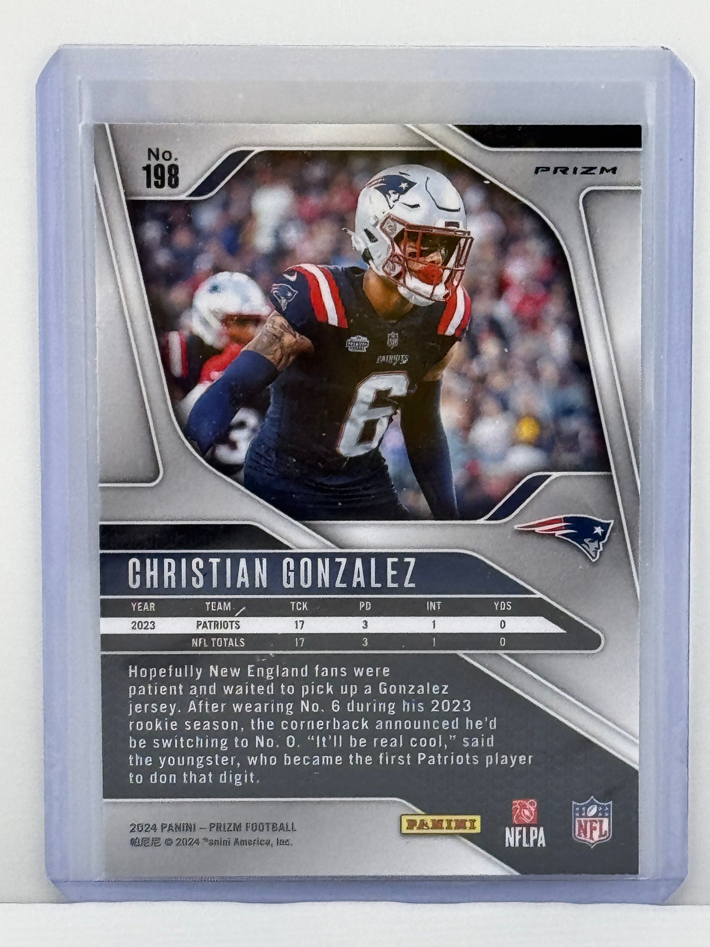 2024 Prizm #198 Christian Gonzalez Neon Green Pulsar Prizm