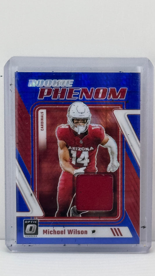 2023 Donruss Optic #RP-MW Michael Wilson Rookie Phenom Patch Arizona Cardinals