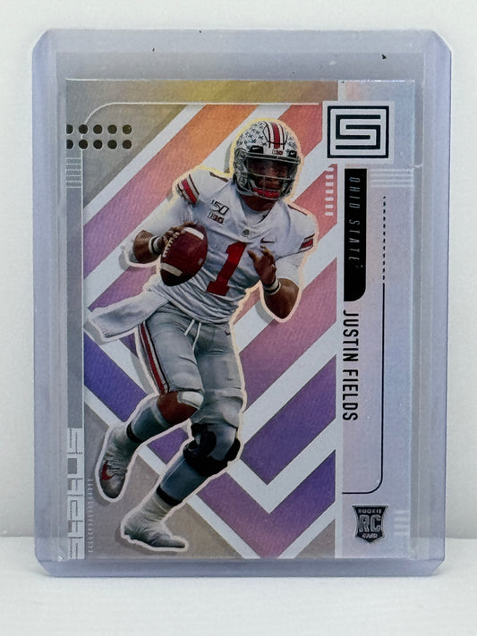 2021 Panini Chronicles Status Draft Picks #159 Justin Fields RC Chicago Bears