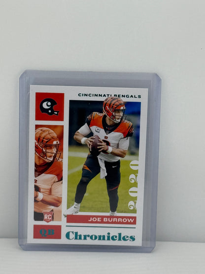 2020 Panini Chronicles #19 Joe Burrow Teal RC Cincinnati Bengals