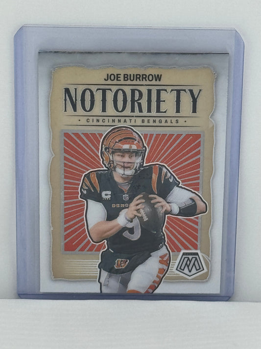 2024 Panini Mosaic #2 Joe Burrow Notoriety Cincinnati Bengals