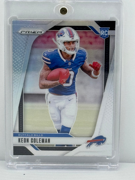 2024 Prizm #362 Keon Coleman Silver Prizm RC Buffalo Bills