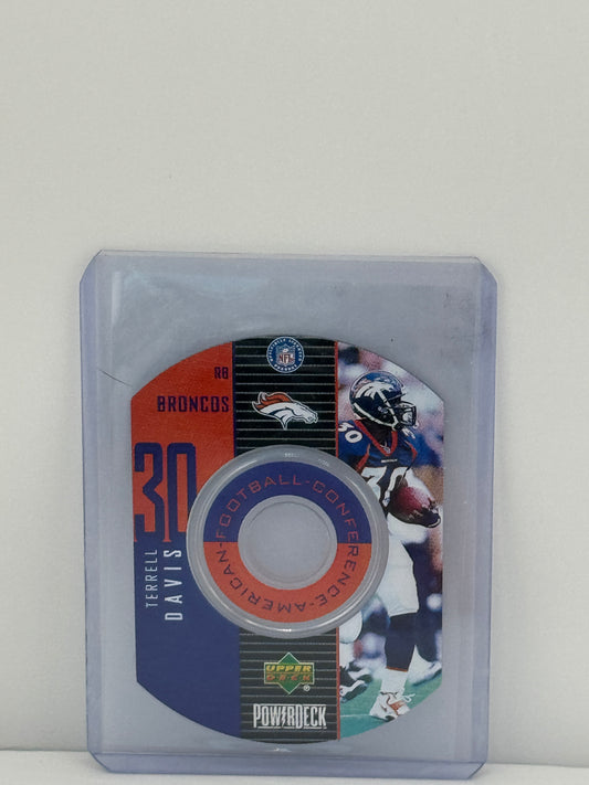 1999 Upper Deck PowerDeck Inserts #4 Terrell Davis CD ROM Denver Broncos
