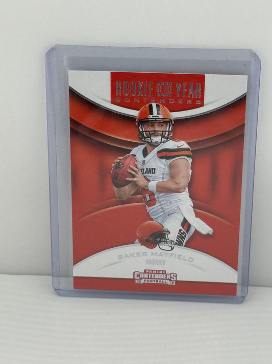 2018 Panini Contenders #RYA-BM Baker Mayfield Rookie of the Year Cleveland Browns