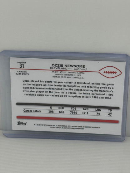 2024 Topps Chrome #31 Ozzie Newsome Refractor Cleveland Browns