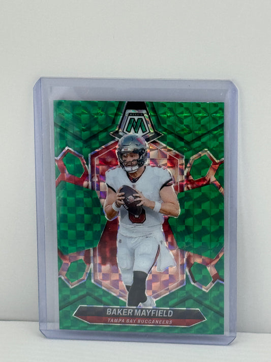 2024 Panini Mosaic #204 Baker Mayfield Green Prizm Tampa Bay Buccaneers
