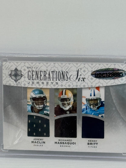 Generations Six Jerseys #GSJ-11 Jeremy Maclin / Mohamed Massaquoi / Kenny Britt / Larry Fitzgerald / Andre Johnson / Calvin Johnson 72/75