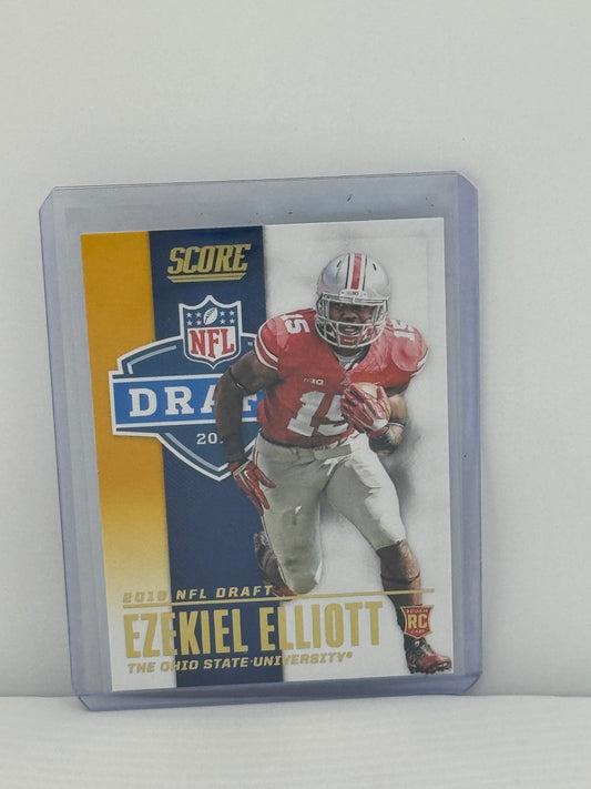 2016 Panini Score #4 Ezekiel Elliot NFL Draft RC Dallas Cowboys