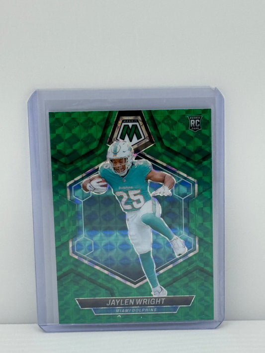Prizm n.° 348 Jaylen Wright RC Pulsar verde neón 2024