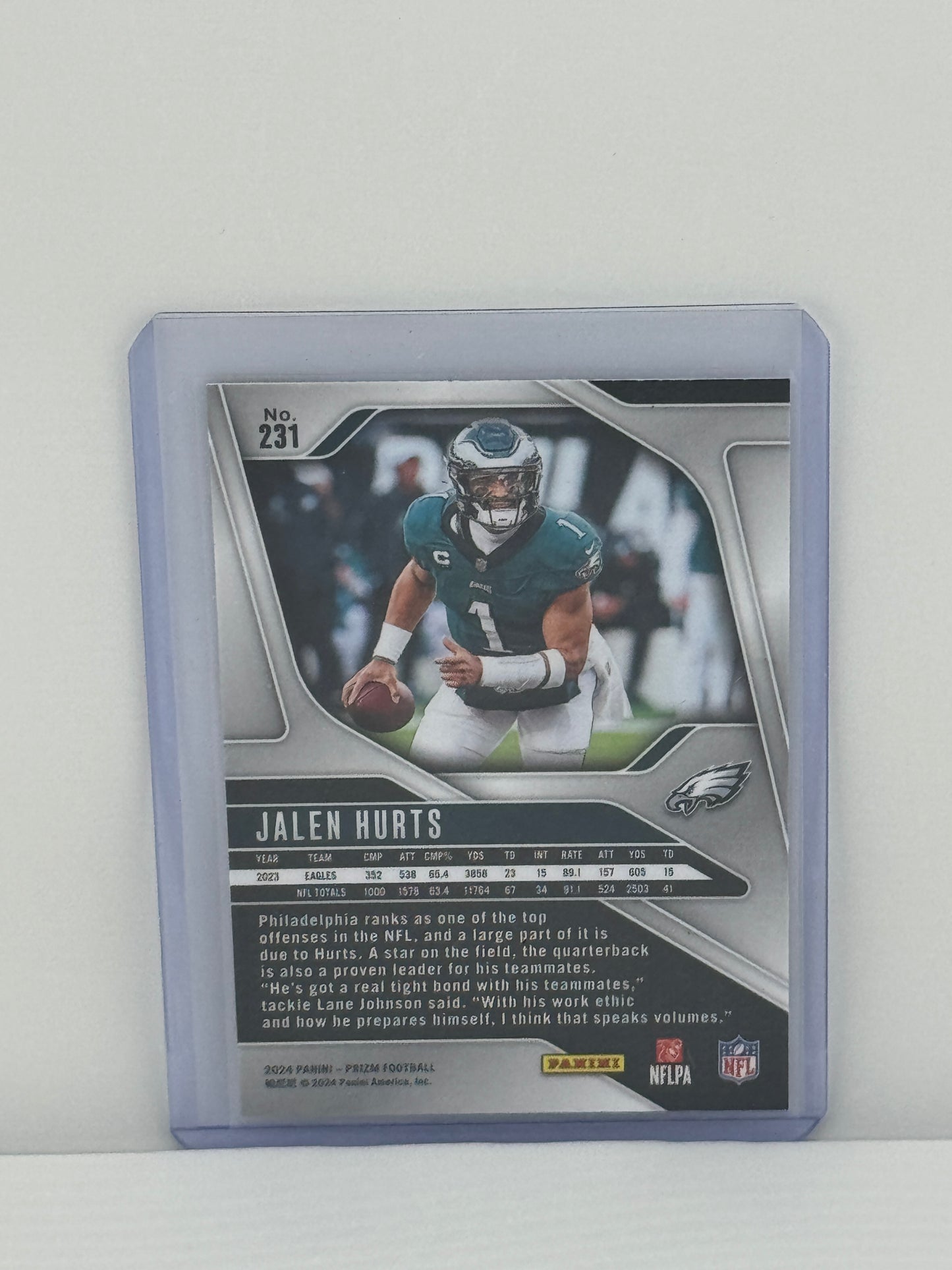 2024 Panini Prizm #231 Jalen Hurts Philadelphia Eagles