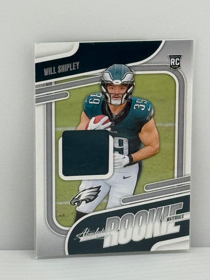 2024 Panini Absolute #ARM-WSY Will Shipley Rookie Material Philadelphia Eagles