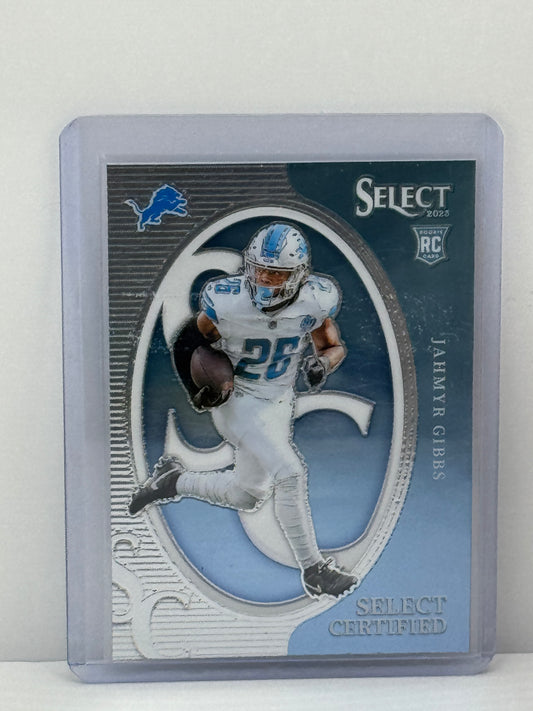 2023 Panini Select Certified #CRO-JGI Jahmyr Gibbs RC Detroit Lions